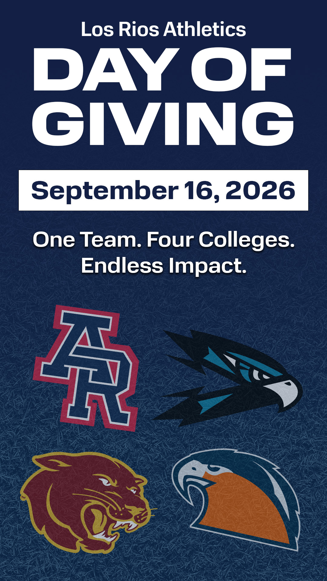 Los Rios Athletics Day of Giving logo